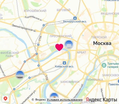 На карте