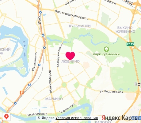 На карте