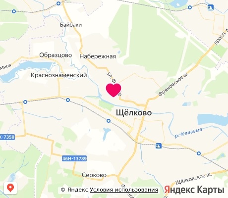 На карте