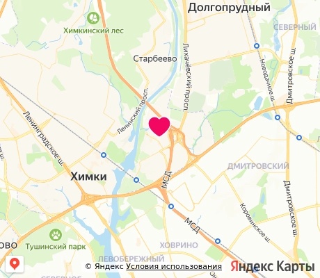 На карте
