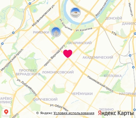 На карте