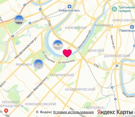На карте