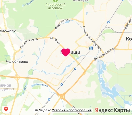 На карте