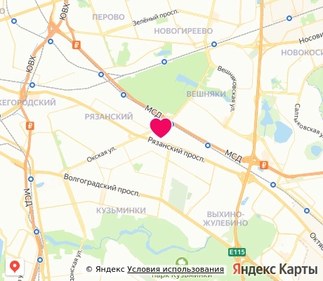На карте