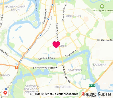 На карте