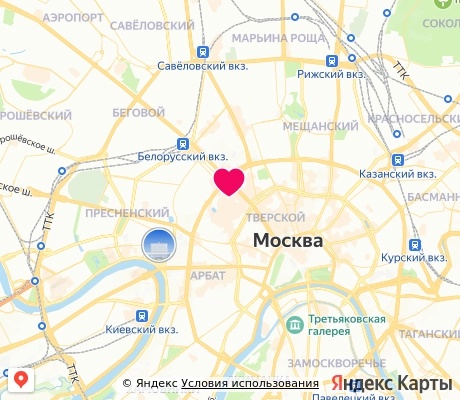 На карте