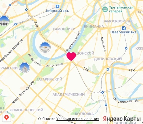 На карте