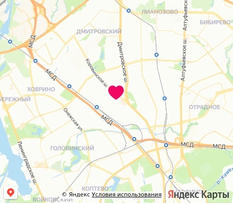 На карте