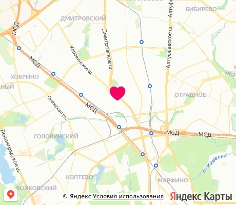 На карте