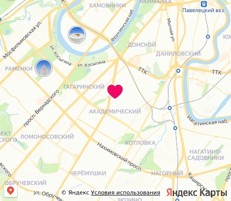 На карте