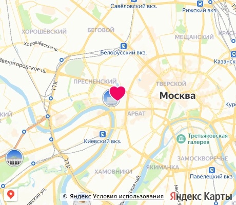 На карте