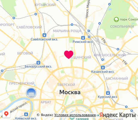 На карте