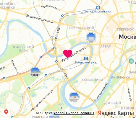 На карте