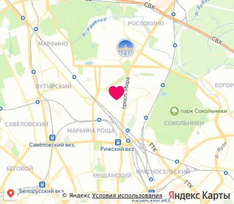 На карте