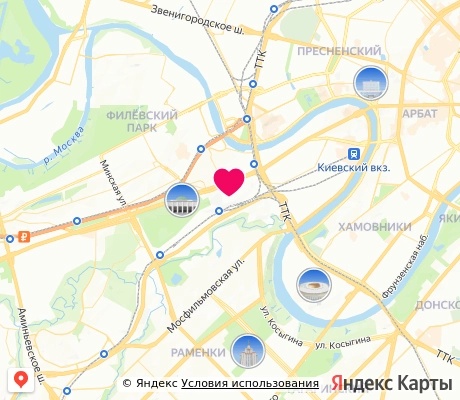 На карте