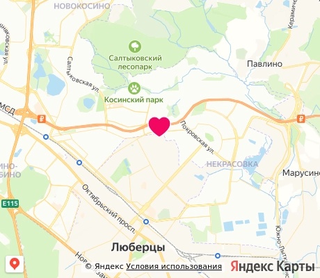 На карте