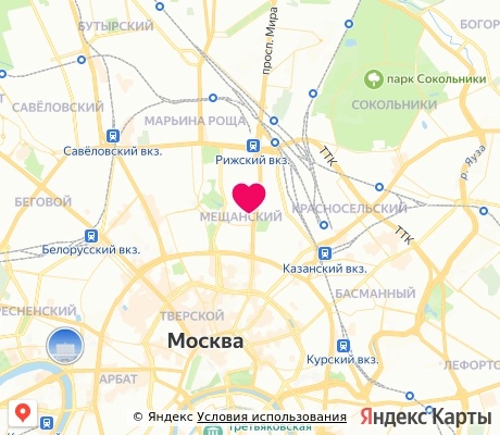 На карте