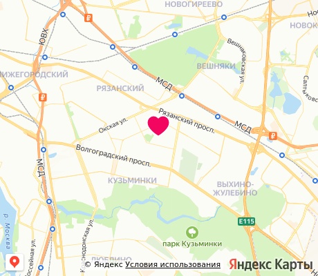 На карте