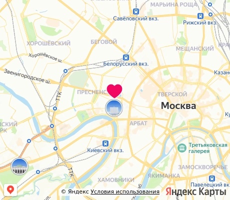 На карте