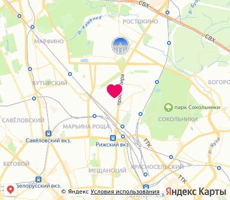 На карте