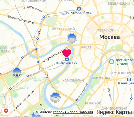 На карте