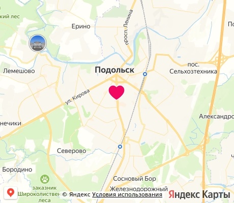 На карте