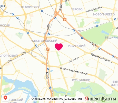 На карте