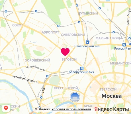 На карте