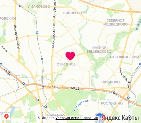 На карте