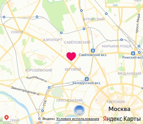 На карте