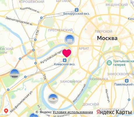 На карте