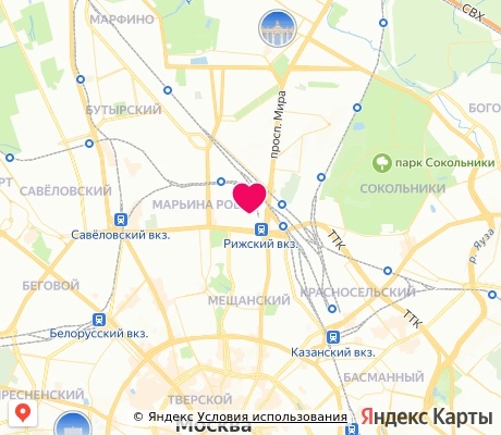 На карте