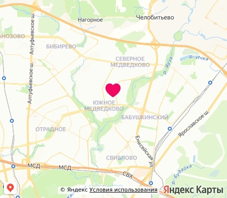 На карте