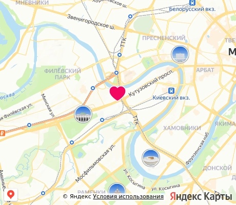 На карте
