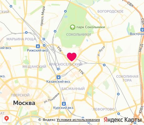 На карте