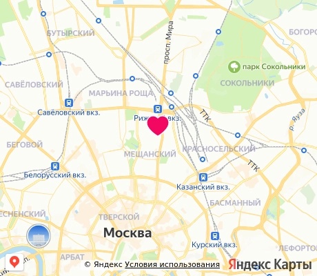 На карте