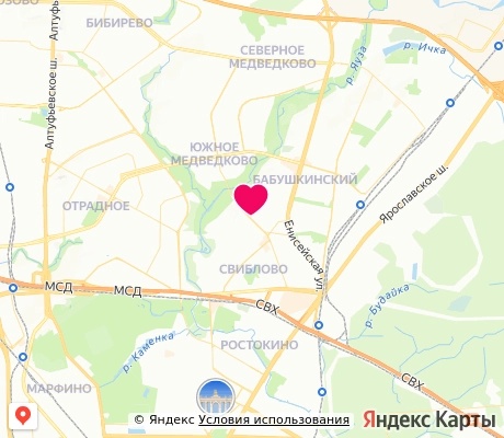 На карте