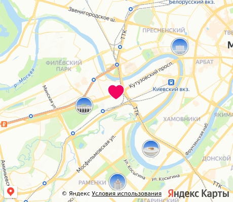 На карте