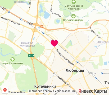 На карте