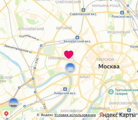 На карте