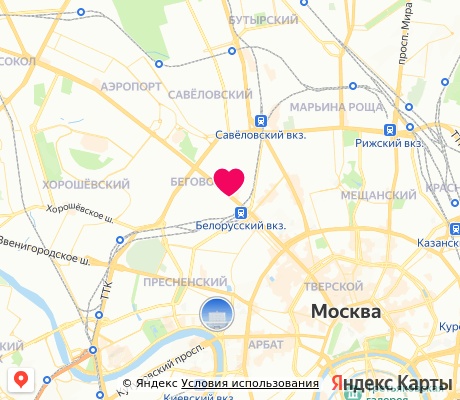 На карте