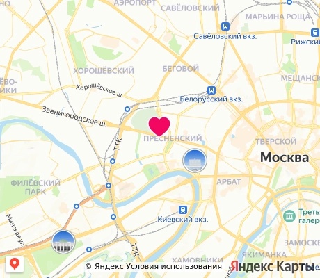 На карте