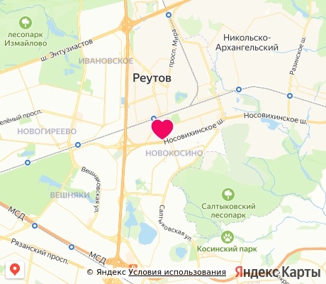 На карте
