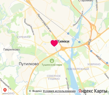 На карте