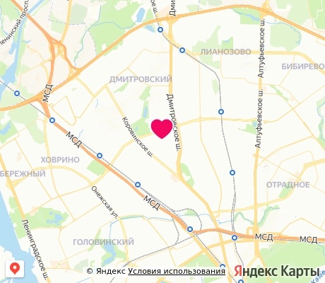 На карте