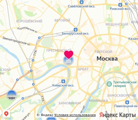 На карте