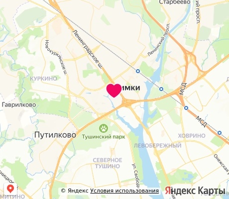 На карте