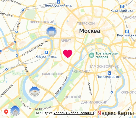 На карте
