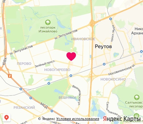 На карте