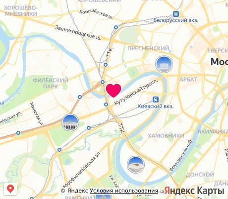 На карте